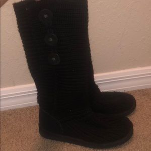 UGG Classic Cardy Boots Black Size 6